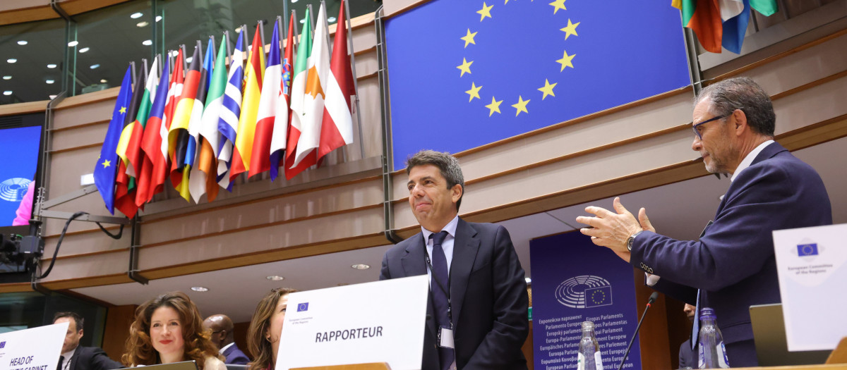 Carlos Mazón, en el Comité de las Regiones, celebrado en Bruselas