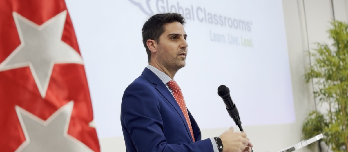 El consejero de Educación, Ciencia y Universidades de Madrid, Emilio Viciana