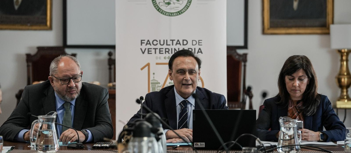 Gómez Villamandos, durante la presentación del CAIZEM en Córdoba