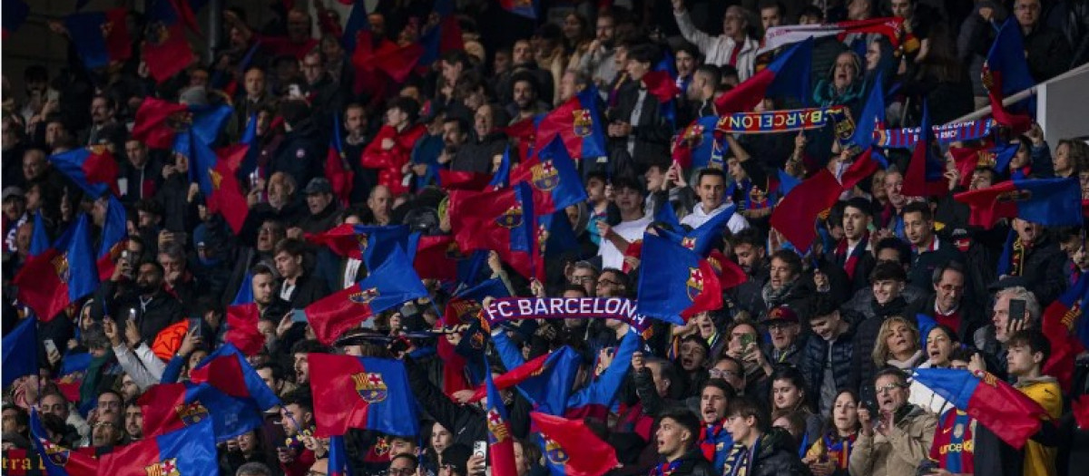La afición del FC Barcelona, en una imagen de archivo