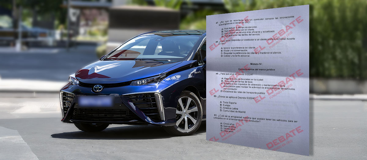 Examen que deben pasar los conductores de VTC