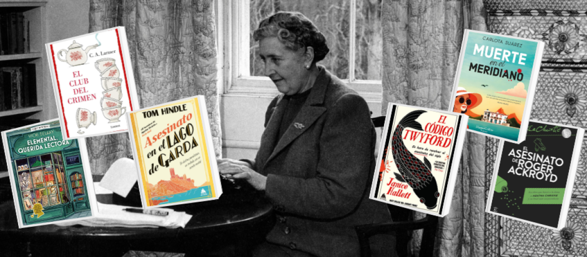 Agatha Christie en 1946, su obra 'El asesinato de Roger Ackroyd' y varios 'cozy crime' publicados recientemente
