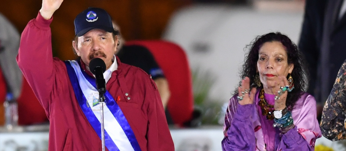 (Foto de ARCHIVO)
Daniel Ortega, presidente de Nicaragua, y su esposa y vicepresidenta, Rosario Murillo

XIN YUEWEI / XINHUA NEWS / CONTACTOPHOTO
10/1/2022 ONLY FOR USE IN SPAIN