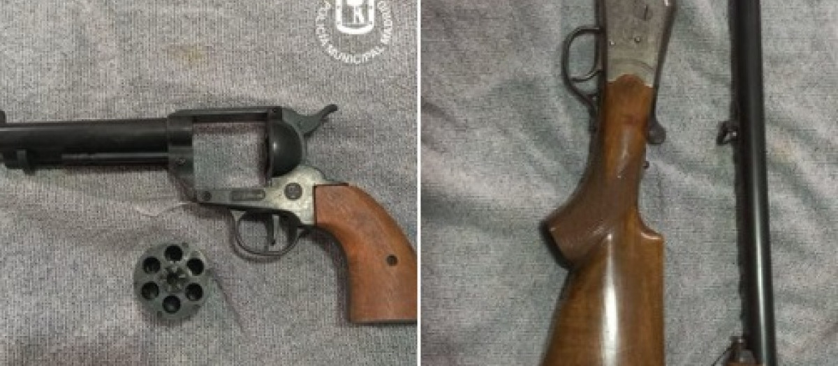 Intervenidas dos armas de fuego sin documentación