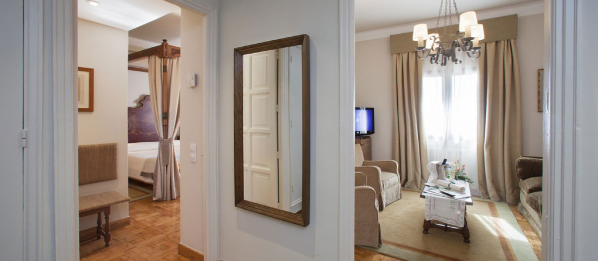 Habitación doble del Parador de Teruel