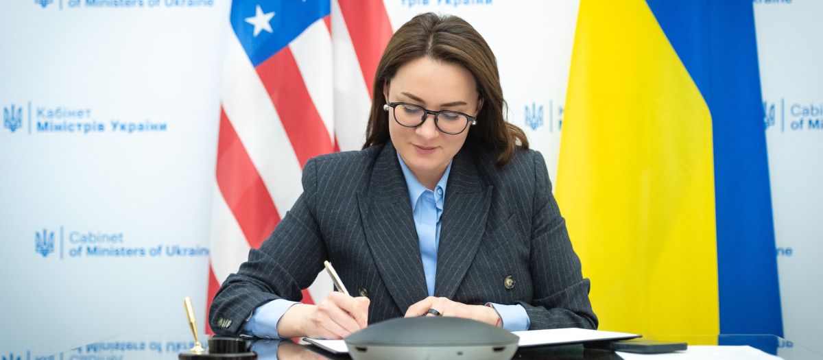 Yulia Svyrydenko, viceprimera ministra de Ucrania y titular de la cartera de Economía