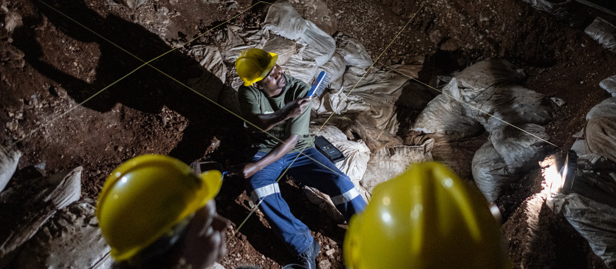 Cuevas de Sterkfontein, ubicadas en la Cuna de la Humanidad, Patrimonio de la Humanidad de la UNESCO, en Krugersdorp, cerca de Johannesburgo