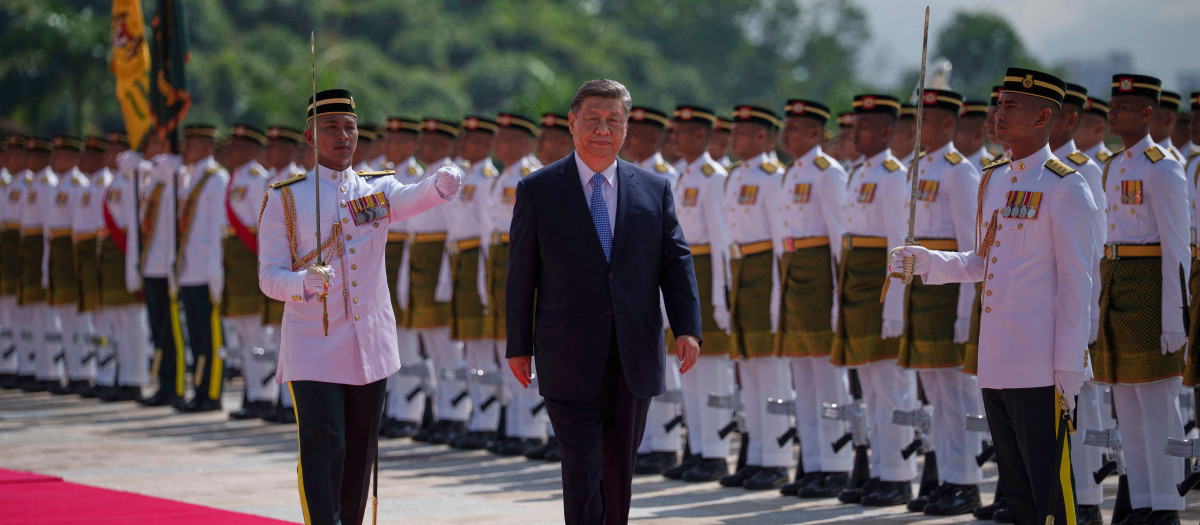 El presidente chino Xi Jinping durante su visita a Kuala Lumpur