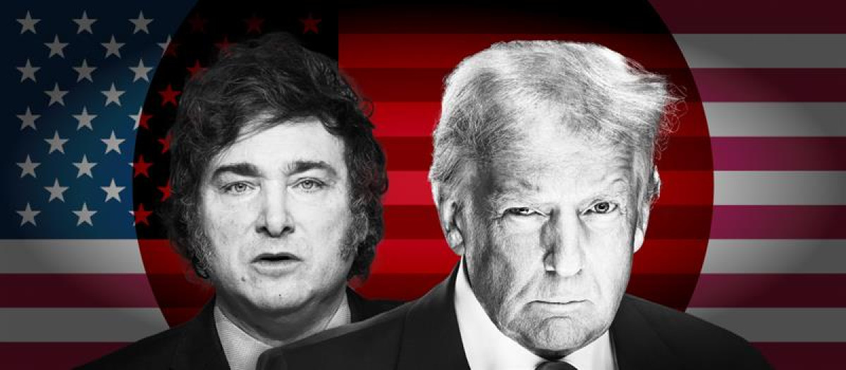 EL presidente de Estados Unidos, Donald Trump, y el presidente de Argentina, Javier Milei