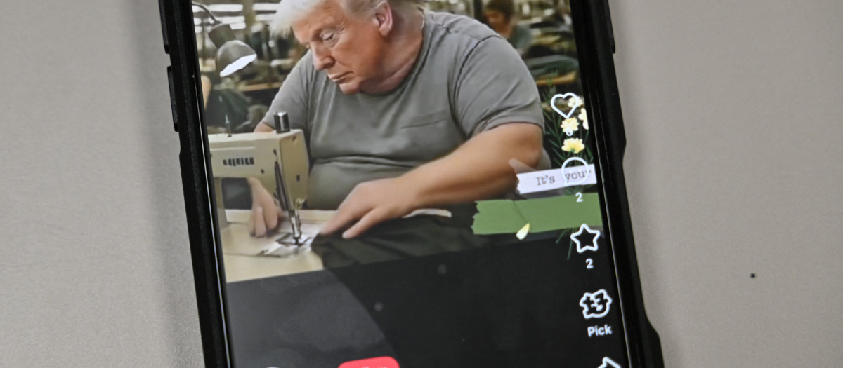 Captura de un vídeo satírico generado por IA