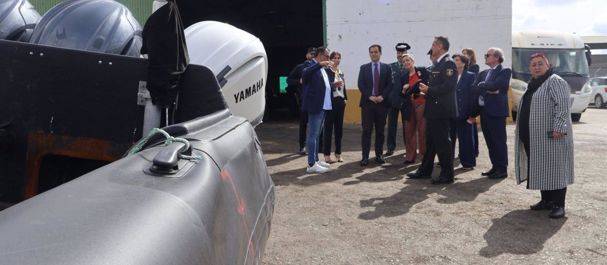 El consejero de Justicia, Administración Local y Función Pública, José Antonio Nieto, visita el depósito judicial de vehículos de la provincia de Málaga, ubicado en Almargen