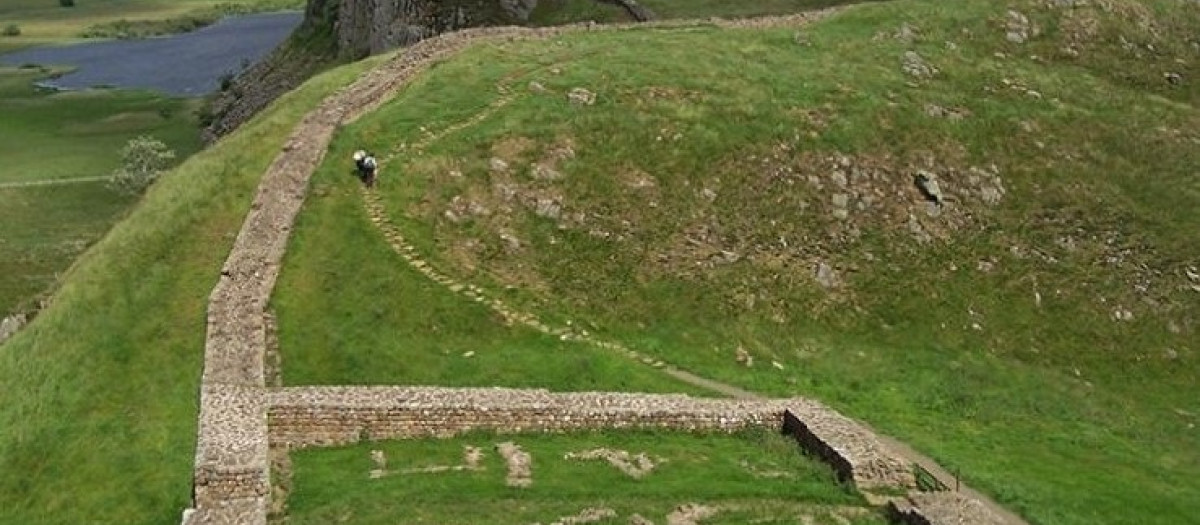 Muro de Adriano en el norte de Britania