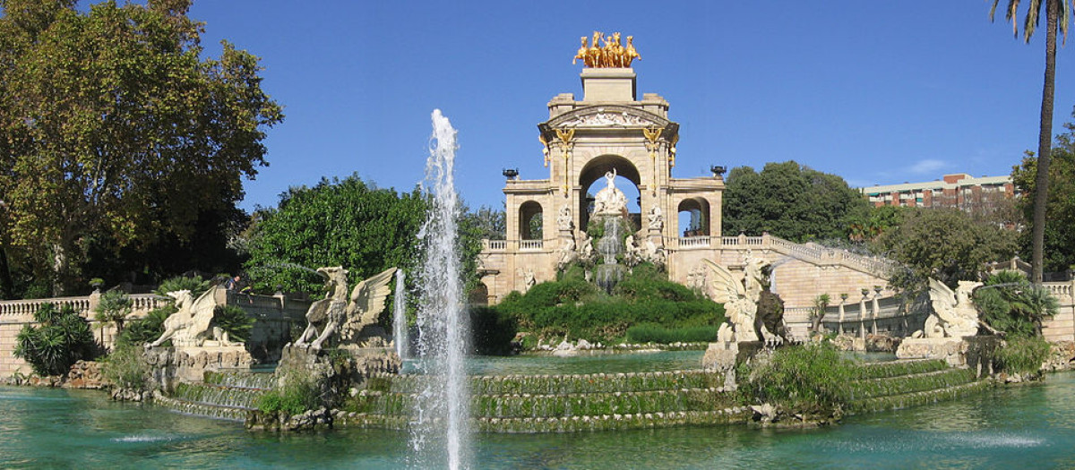 La fuente de la cascada del parque de la Ciudadela, en Barcelona