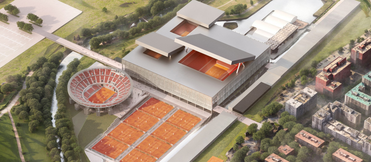 Render de la ampliación de la Caja Mágica