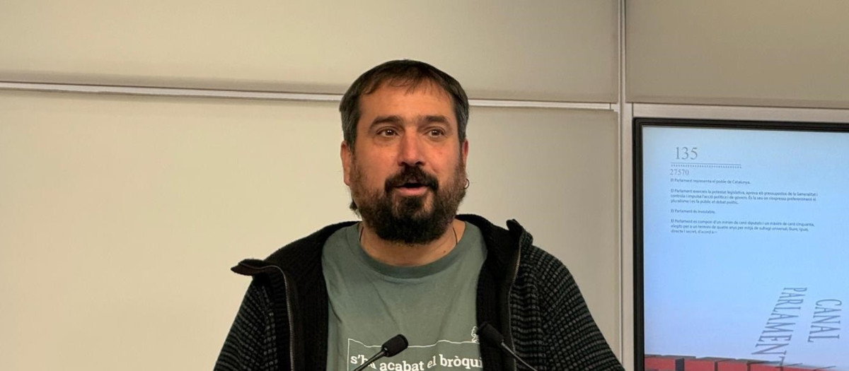 El diputado de la CUP Dani Cornellà, en una imagen de archivo