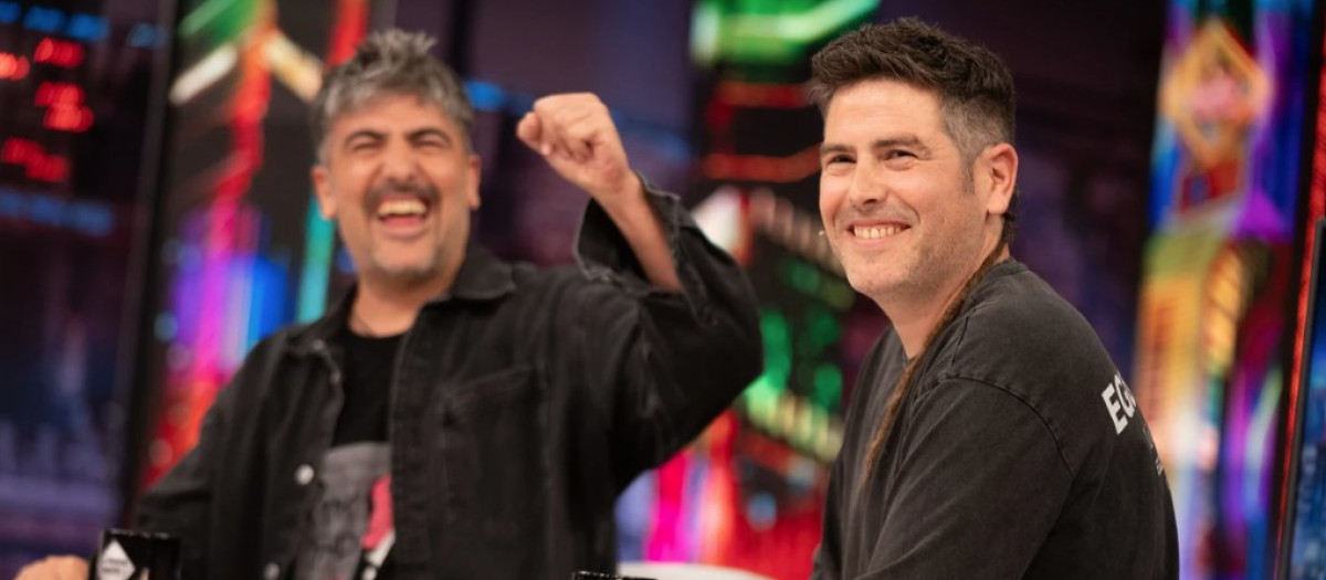 El grupo musical Estopa, durante su entrevista en El Hormiguero