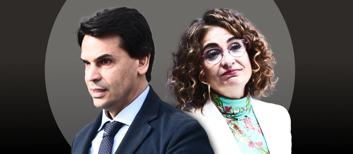 Montaje del novio de Isabel Díaz Ayuso, Alberto González Amador, y la ministra María Jesús Montero
