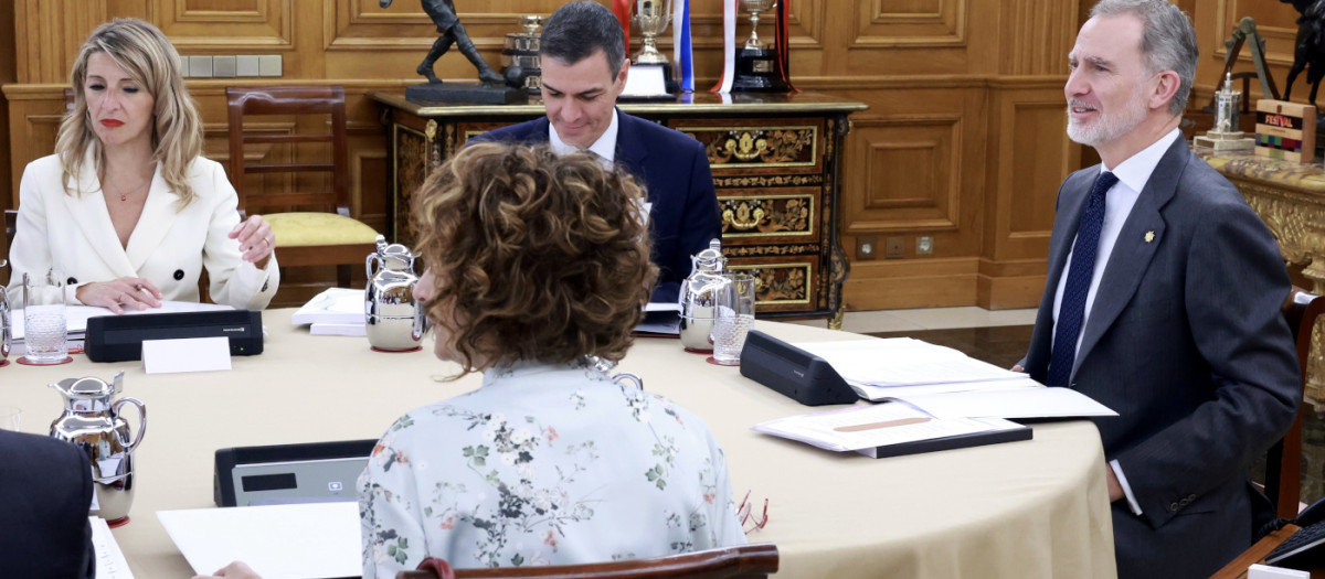 Su Majestad el Rey preside la reunión del Consejo de Seguridad Nacional