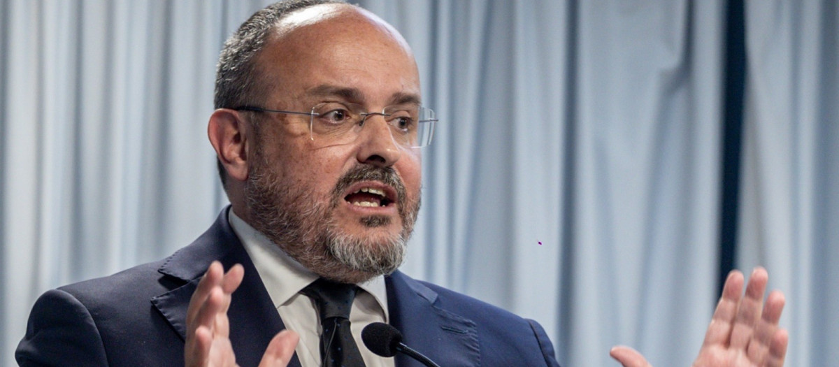 El presidente del Partido Popular catalán, Alejandro Fernández, en una imagen de archivo
