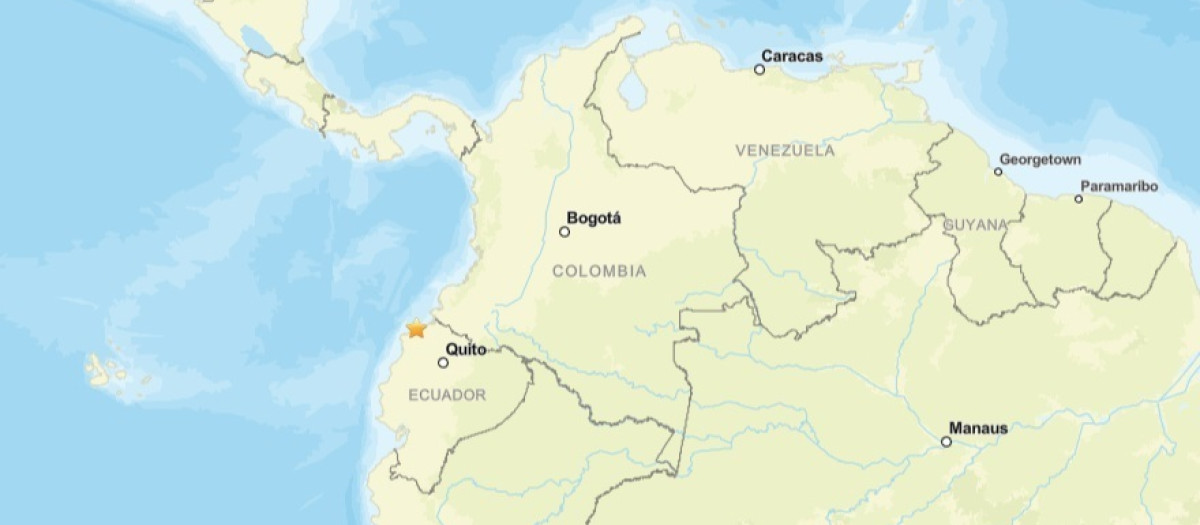 Terremoto de magnitud 6 en la escala abierta de Richter frente a Esmeralda