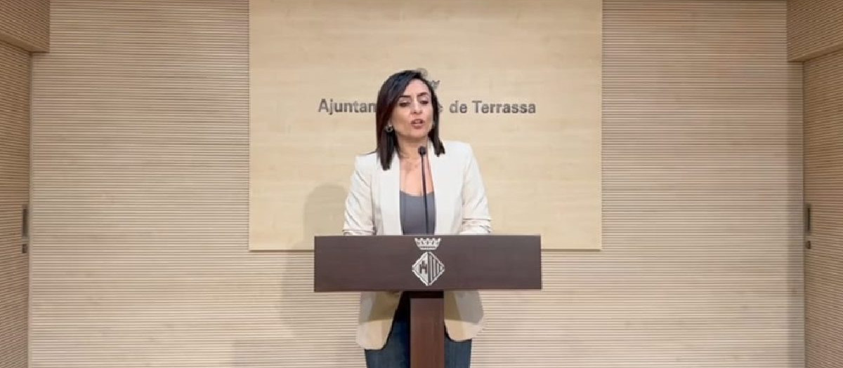 La portavoz de Vox en Terrassa, Alicia Tomás