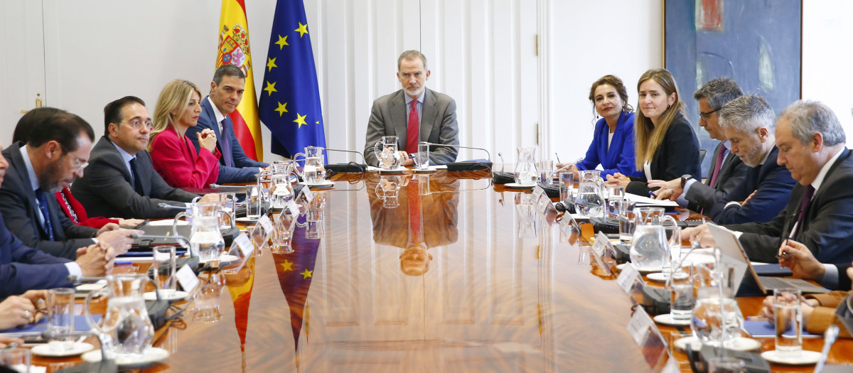 El Rey, presidiendo el Consejo de Seguridad Nacional de este martes