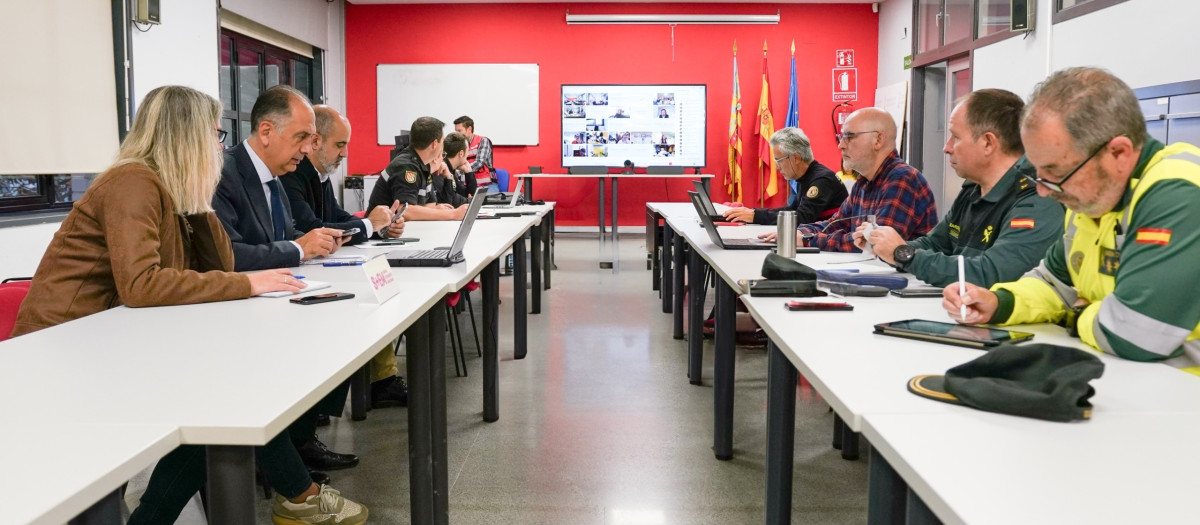 Reunión Cecopi para tratar el nivel de emergencia en la Comunidad Valenciana tras el apagón