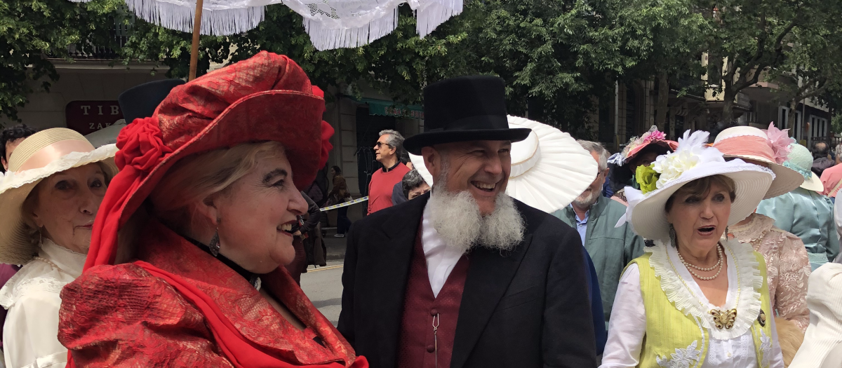 Participantes en la Feria Modernista de Barcelona, en una imagen de archivo