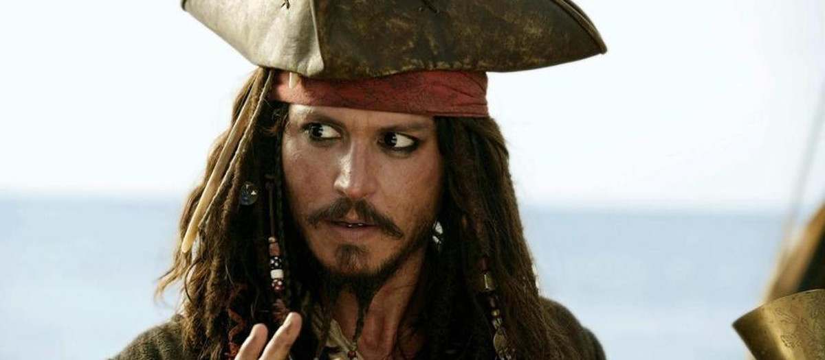 El actor Johnny Depp, caracterizado como Jack Sparrow en 'Piratas del Caribe'