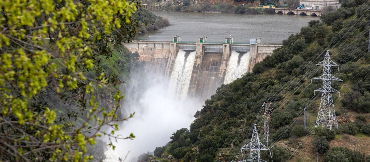 Vista del embalse de Picadas, a 19 de marzo de 2025