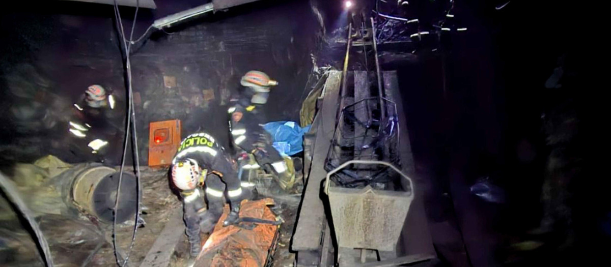 El interior de la mina de oro Poderosa, en Pataz (Perú) donde se encontraron 13 mineros asesinados