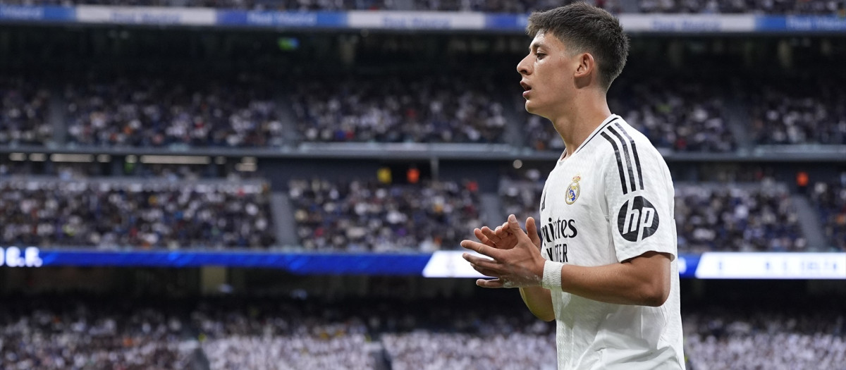 Arda Güler en el Real Madrid - Celta de este domingo
