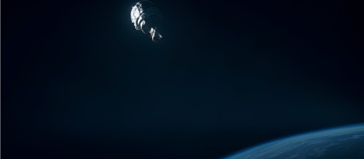 Ilustración de una sonda regresando a la Tierra