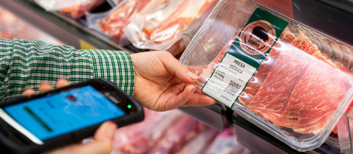 Bandeja de carne de Mercadona.