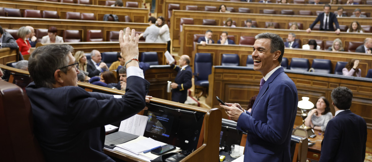 Pedro Sánchez, durante el debate