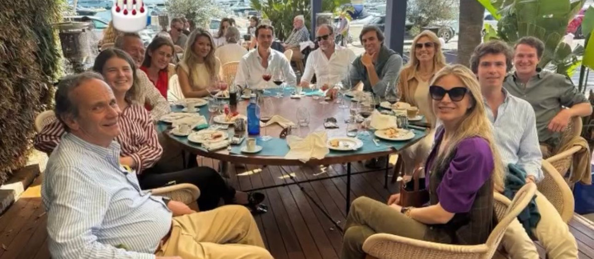 Luis Astolfi, con su familia