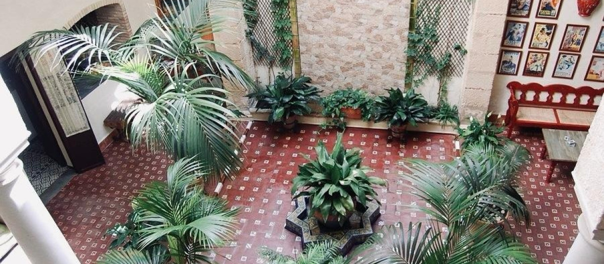 Vista de uno de los patios abiertos al público