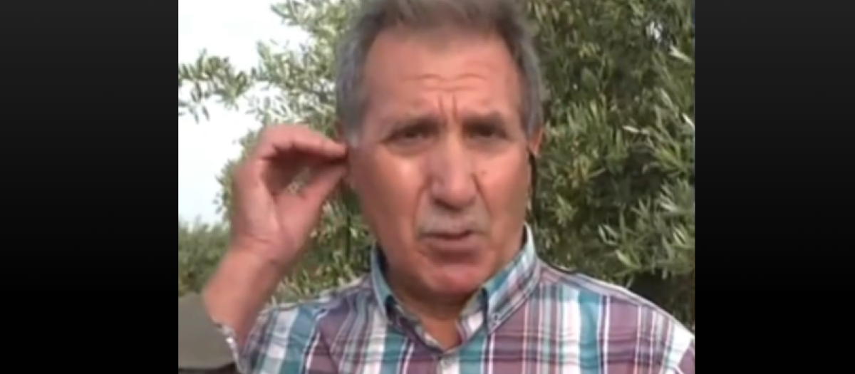 El agricultor jienense Antonio Miguel en su participación en 'Espejo Público'