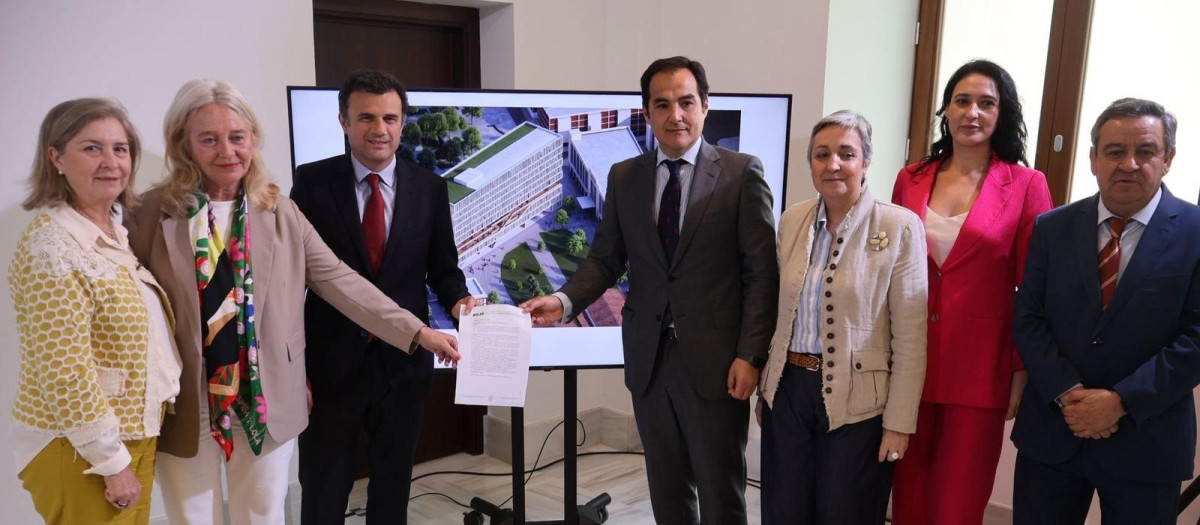José Antonio Nieto en la presentación de la Ciudad de la Justicia de Cádiz.