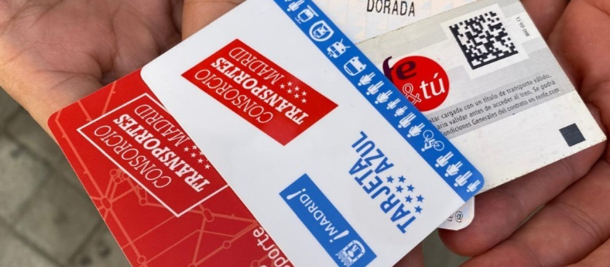 (Foto de ARCHIVO)
Abonos de transporte.
REMITIDA / HANDOUT por PLENA INCLUSIÓN MADRID
Fotografía remitida a medios de comunicación exclusivamente para ilustrar la noticia a la que hace referencia la imagen, y citando la procedencia de la imagen en la firma
16/9/2024