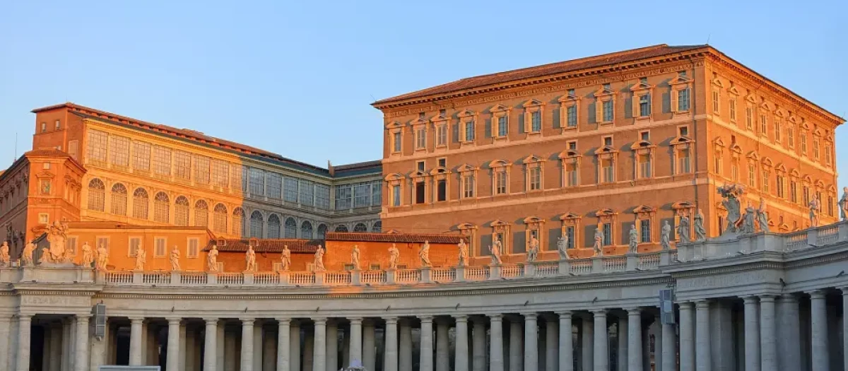 El Palacio Apostólico es la residencia oficial del papa en la Ciudad del Vaticano