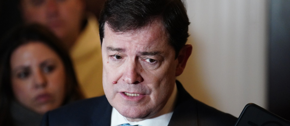 El presidente de la Junta de Castilla y León, Alfonso Fernández Mañueco, este domingo