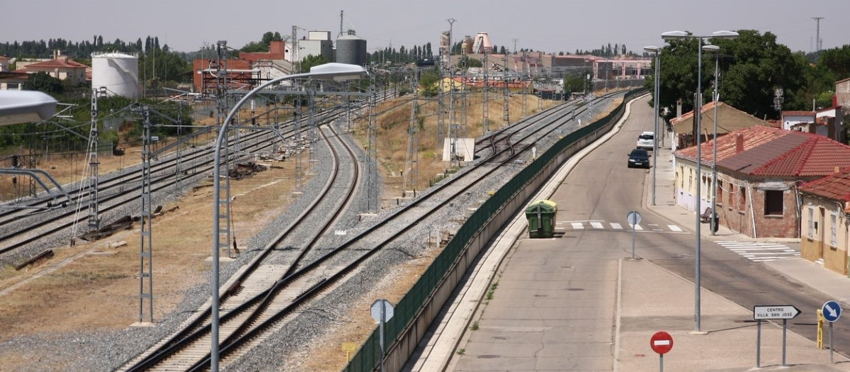 (Foto de ARCHIVO)
Tramo Palencia-Palencia Norte de la Alta Velocidad hacia Cantabria