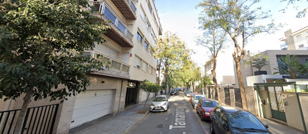 Calle del barrio de Bahía Blanca, en Cádiz