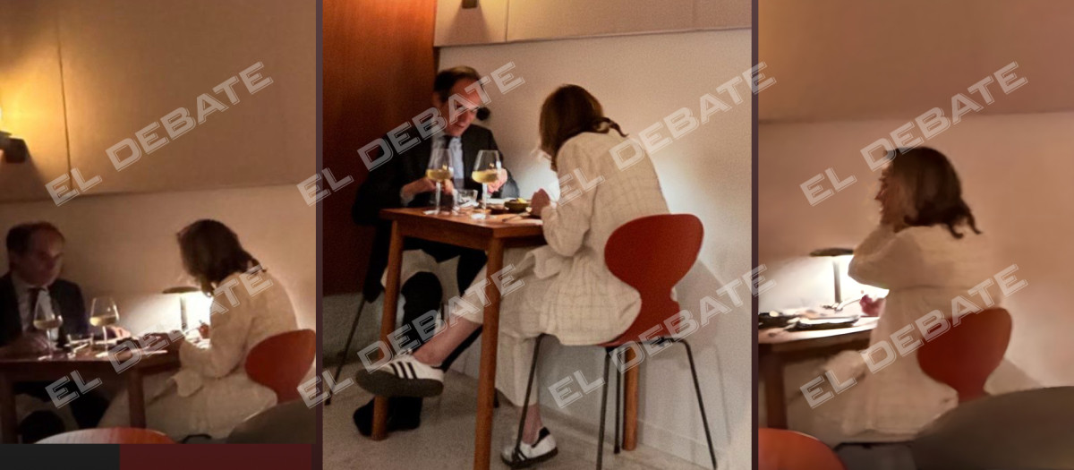 Pilar Alegría junto Francesc Vallès cenando en el restaurante Na Num