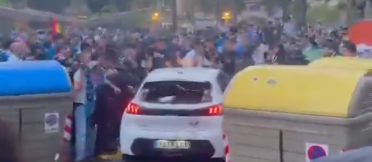 El momento del atropello, en un vídeo colgado en X