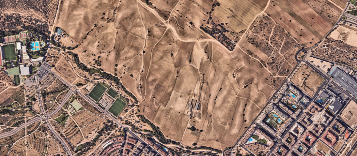 Terrenos en los que se llevará a cabo el nuevo barrio de Cerro del Baile de San Sebastián de los Reyes