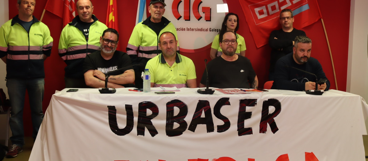 Comité de empresa de Urbaser en rueda de prensa
REMITIDA / HANDOUT por CIG
Fotografía remitida a medios de comunicación exclusivamente para ilustrar la noticia a la que hace referencia la imagen, y citando la procedencia de la imagen en la firma
16/5/2025