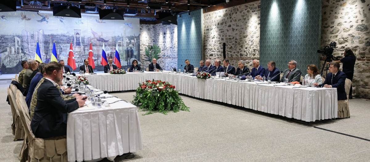 Delegaciones de Rusia y Ucrania en Estambul, Turquía
