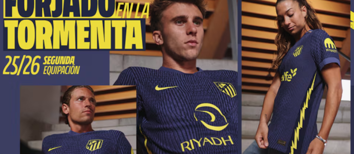 Así será la segunda equipación del Atlético de Madrid la próxima temporada